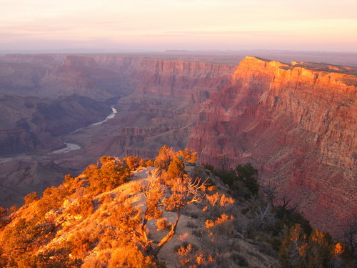 sunset grand canyon